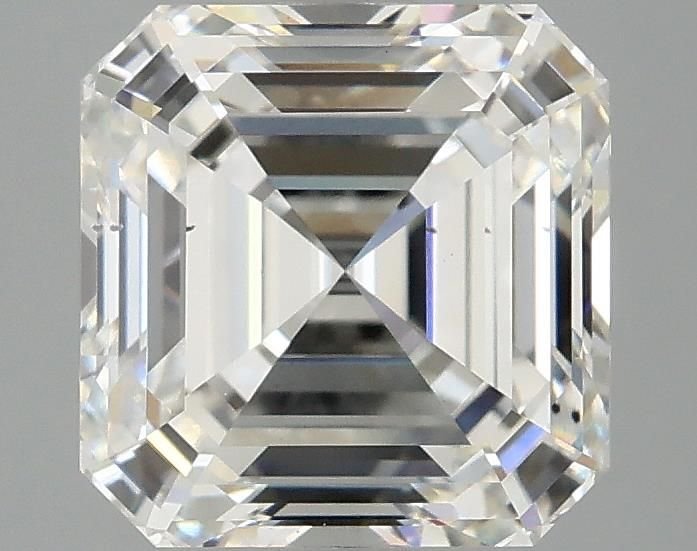 3.08ct F VS2 Rare Carat Ideal Cut Asscher Lab Grown Diamond