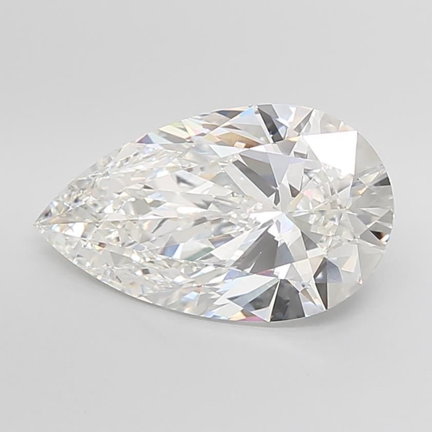 10.08ct F VVS2 Rare Carat Ideal Cut Pear Lab Grown Diamond