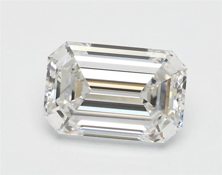 1.07ct F VS2 Rare Carat Ideal Cut Emerald Lab Grown Diamond