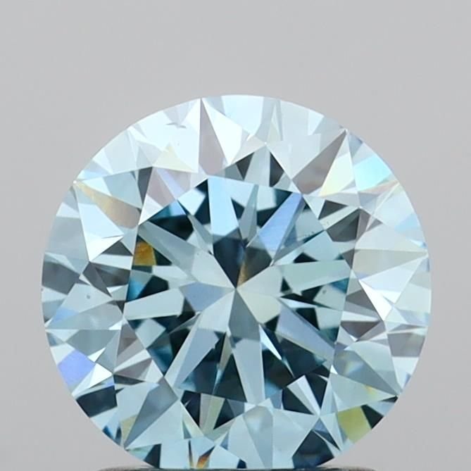 1.50 Ct. Fancy Vivid Blue Round Lab Diamond