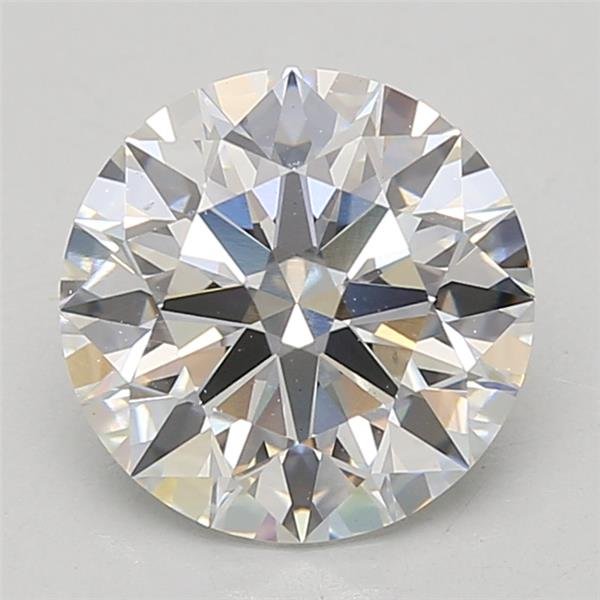 3.09ct E VS1 Rare Carat Ideal Cut Round Lab Grown Diamond
