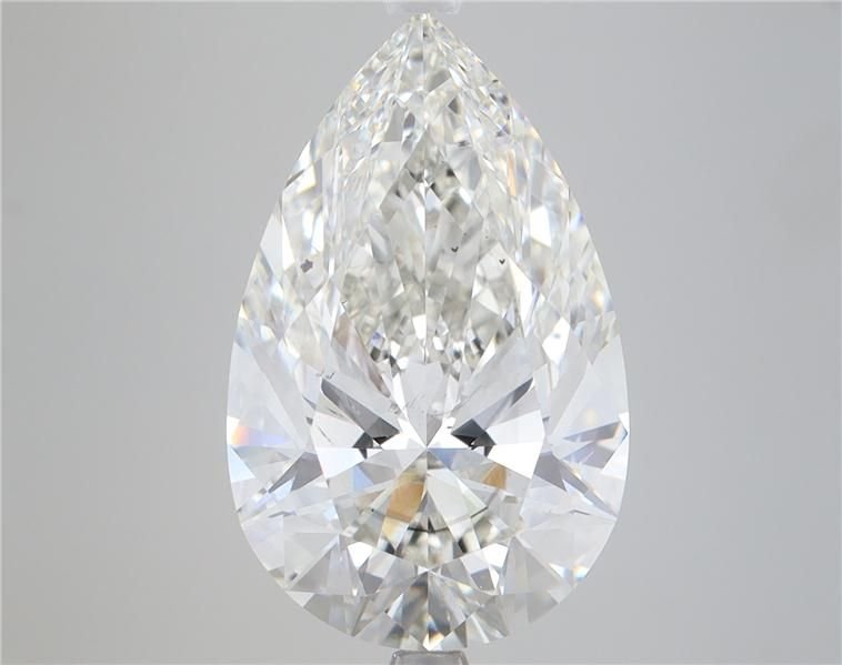 7.01ct H SI1 Rare Carat Ideal Cut Pear Lab Grown Diamond