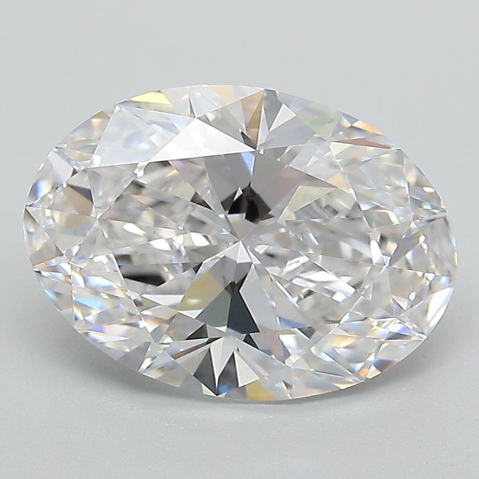 3.28ct D VVS2 Rare Carat Ideal Cut Oval Lab Grown Diamond