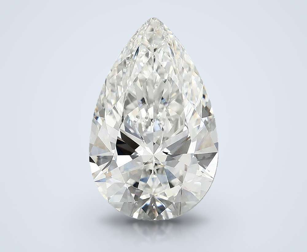5.74 Carat Pear Lab Diamond