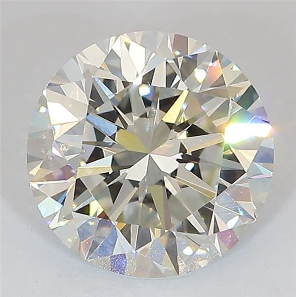 3.01ct J SI1 Excellent Cut Round Lab Grown Diamond