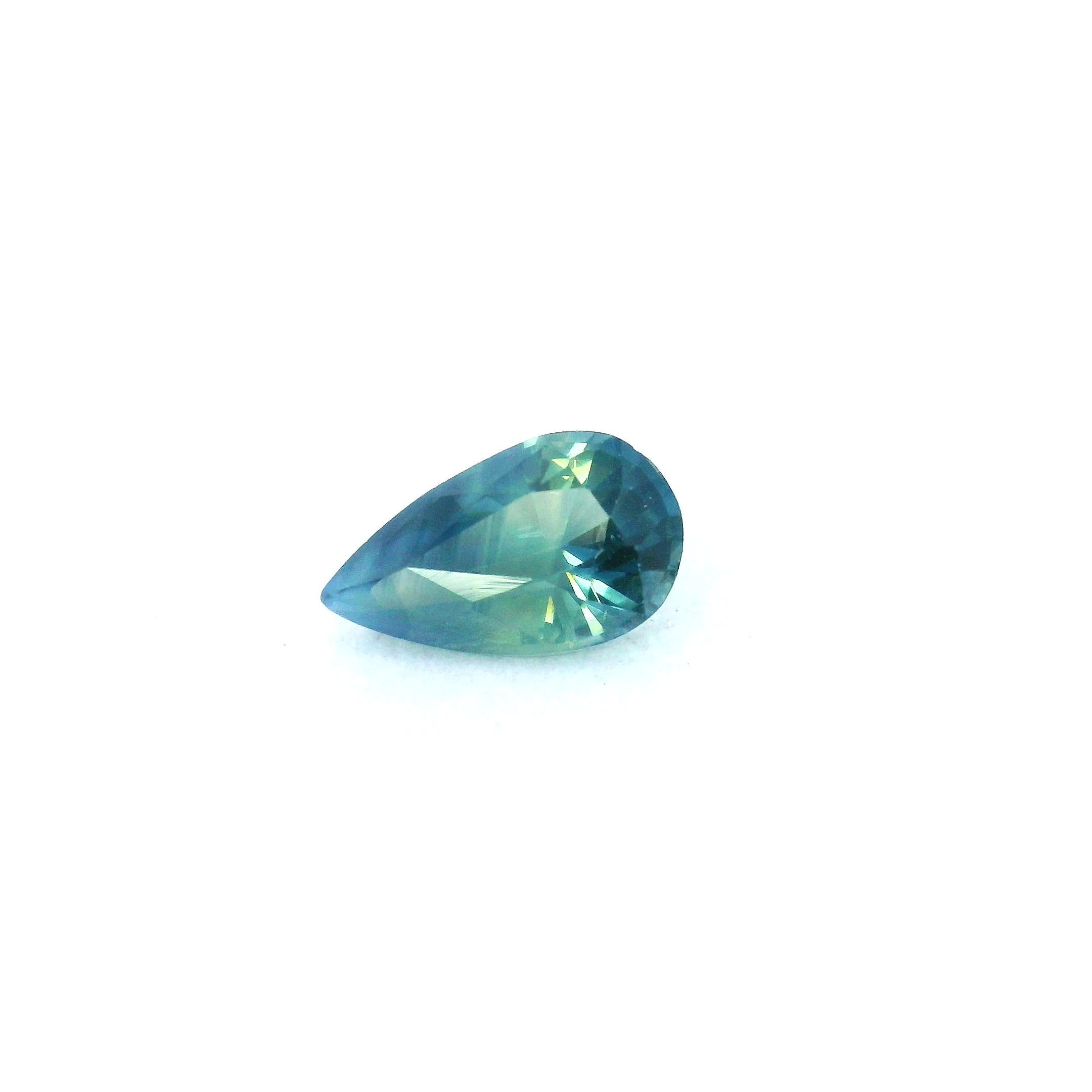 1.25 Carat Green Pear Sapphire