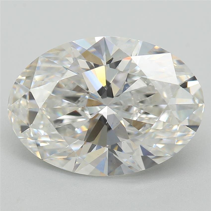 3.14ct F VS2 Rare Carat Ideal Cut Oval Lab Grown Diamond