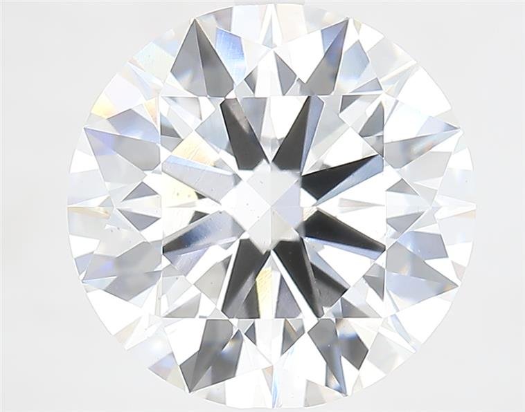 6.39ct F VS2 Rare Carat Ideal Cut Round Lab Grown Diamond