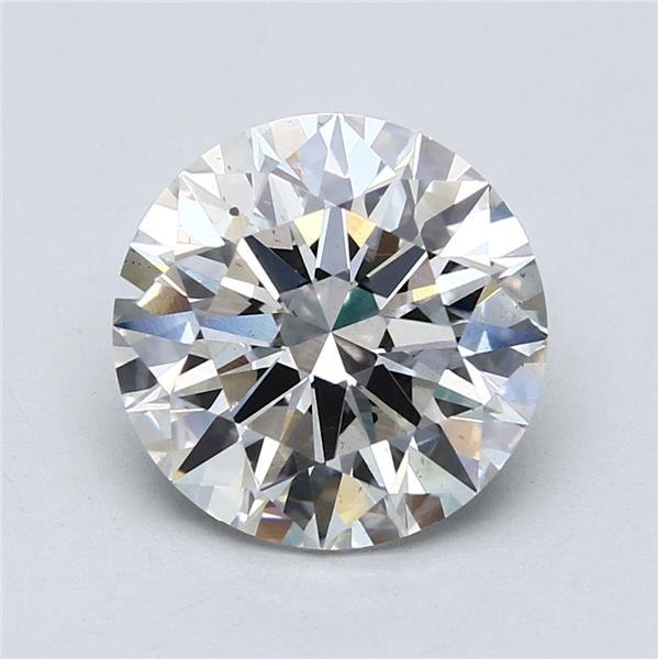 4.05ct F VS2 Rare Carat Ideal Cut Round Lab Grown Diamond