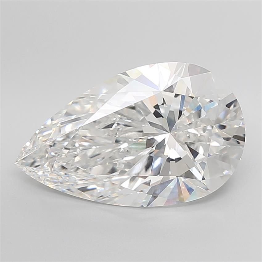 9.54ct E VVS2 Rare Carat Ideal Cut Pear Lab Grown Diamond