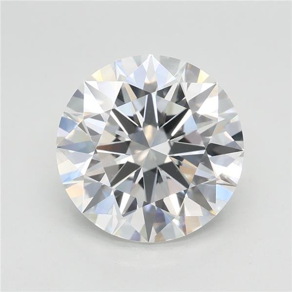 3.01ct F VVS1 Rare Carat Ideal Cut Round Lab Grown Diamond