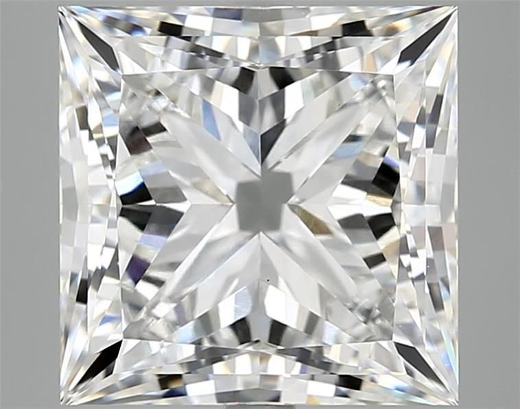 7.01ct F VS1 Rare Carat Ideal Cut Princess Lab Grown Diamond