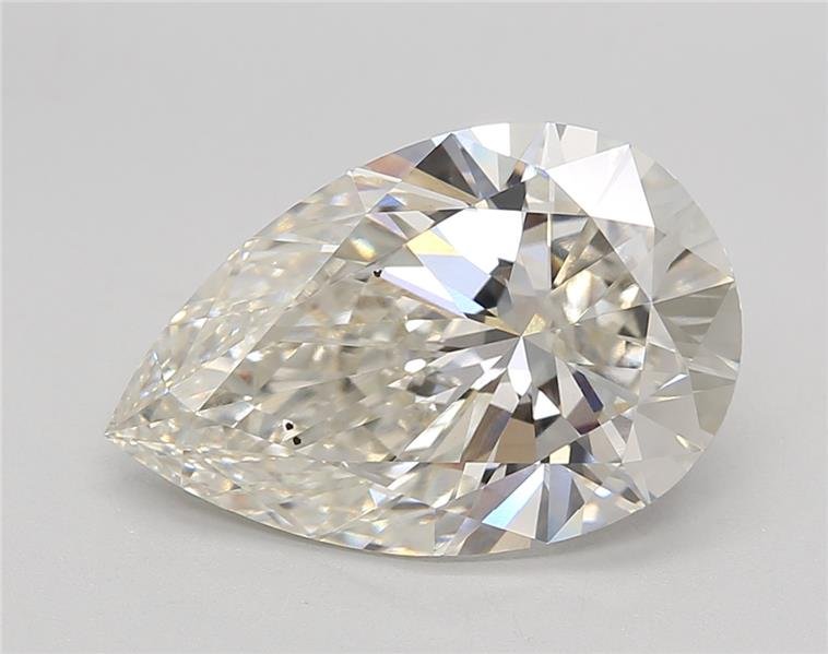 4.35ct H VS2 Rare Carat Ideal Cut Pear Lab Grown Diamond