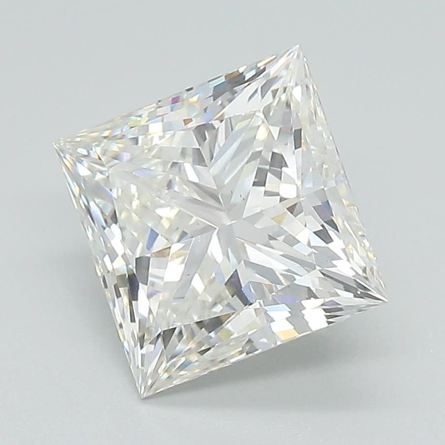 3.01ct G VS2 Rare Carat Ideal Cut Princess Lab Grown Diamond