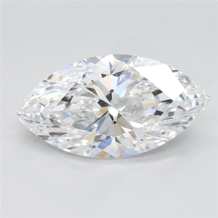 2.54ct D IF Rare Carat Ideal Cut Marquise Lab Grown Diamond