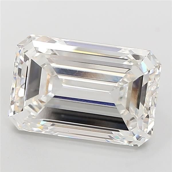 10.15ct F VS1 Rare Carat Ideal Cut Emerald Lab Grown Diamond