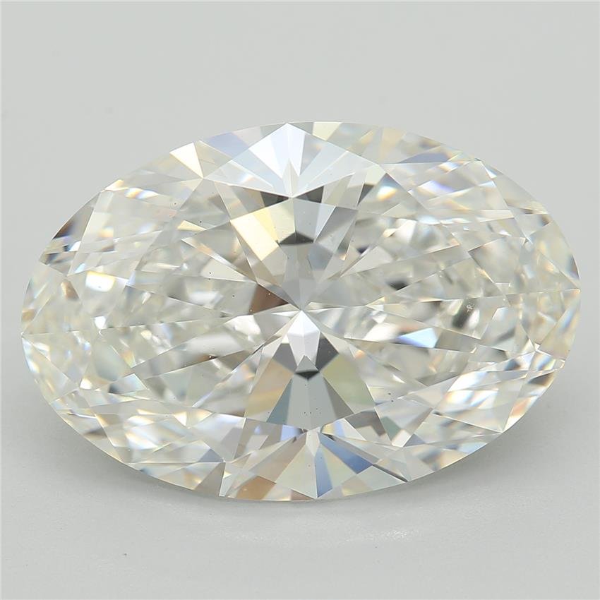 6.21ct F VS1 Rare Carat Ideal Cut Oval Lab Grown Diamond