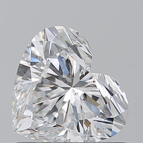 0.90ct F SI2 Rare Carat Ideal Cut Heart Diamond