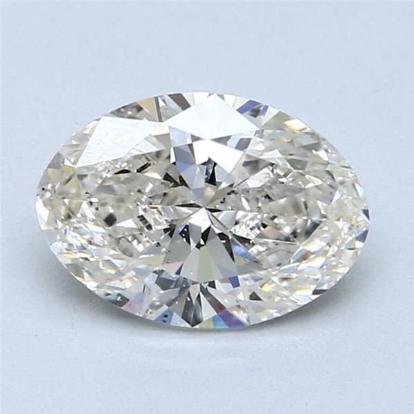 2.01ct J SI2 Rare Carat Ideal Cut Oval Diamond