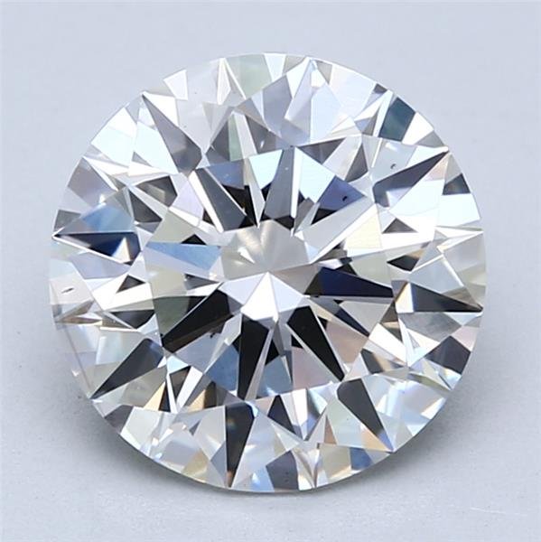 3.01ct E VS2 Rare Carat Ideal Cut Round Lab Grown Diamond