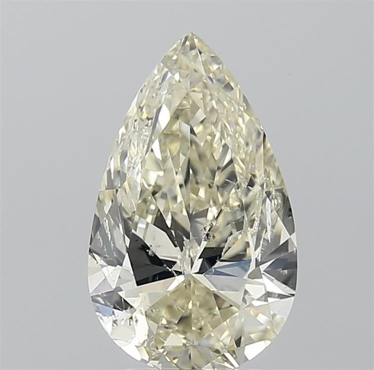 3.00ct K SI2 Rare Carat Ideal Cut Pear Diamond