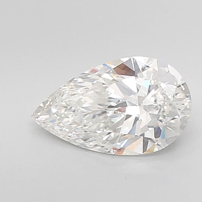 2.55ct F VVS2 Rare Carat Ideal Cut Pear Lab Grown Diamond