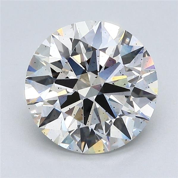 3.01ct I SI1 Rare Carat Ideal Cut Round Lab Grown Diamond