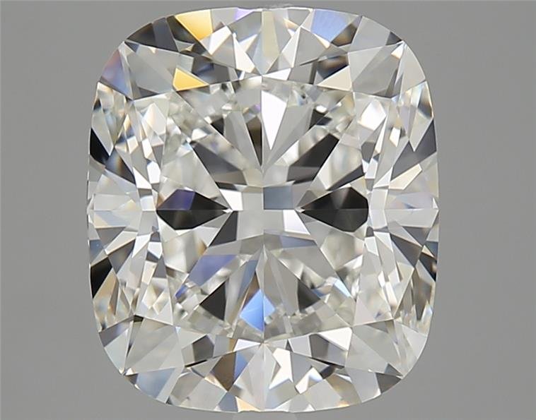 5.16ct H VVS2 Rare Carat Ideal Cut Cushion Diamond