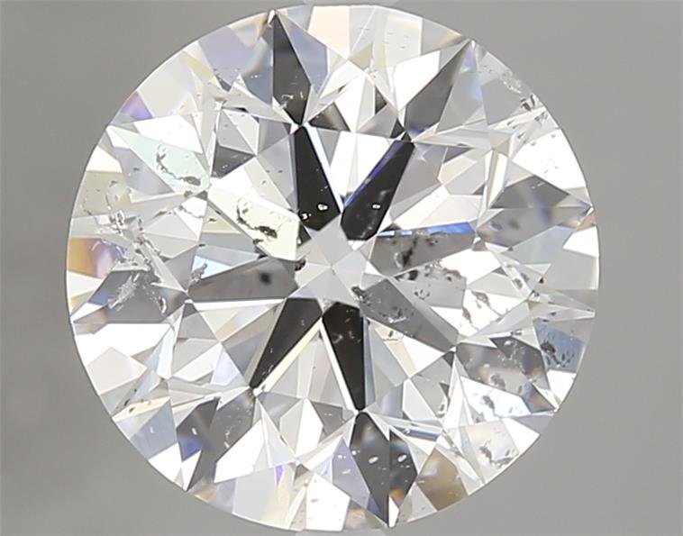 3.01ct E SI2 Rare Carat Ideal Cut Round Diamond