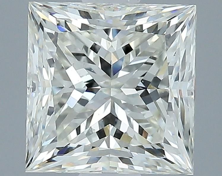 3.01ct J SI2 Rare Carat Ideal Cut Princess Diamond