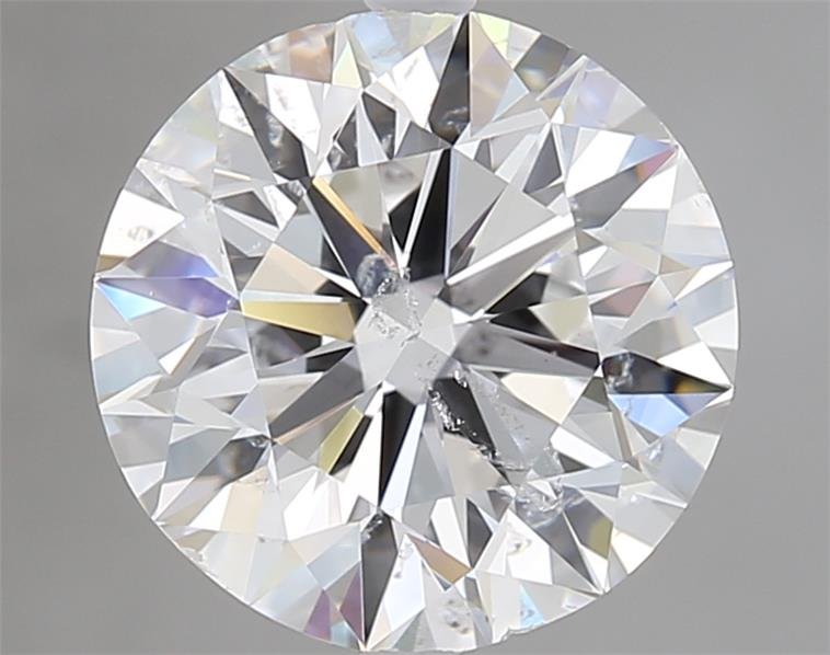 3.01ct E SI2 Rare Carat Ideal Cut Round Diamond