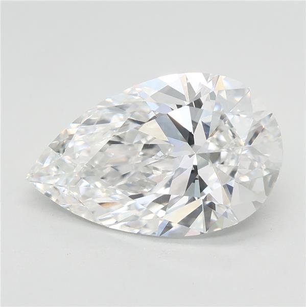 2.58ct E VVS2 Rare Carat Ideal Cut Pear Lab Grown Diamond