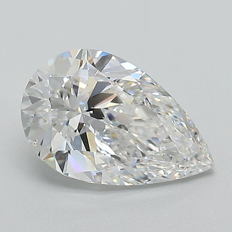 1.37ct D VS1 Rare Carat Ideal Cut Pear Lab Grown Diamond