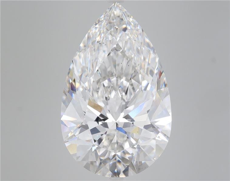 11.38ct F VS2 Rare Carat Ideal Cut Pear Lab Grown Diamond