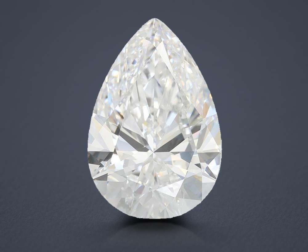 4.00 Carat Pear Lab Diamond
