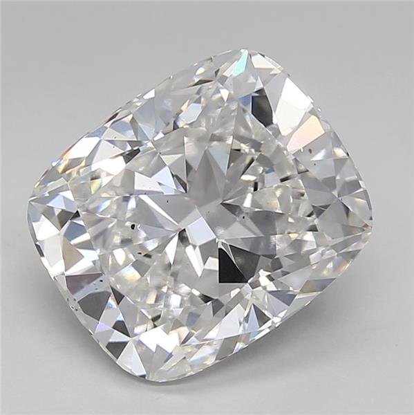 4.14ct F SI1 Rare Carat Ideal Cut Cushion Lab Grown Diamond