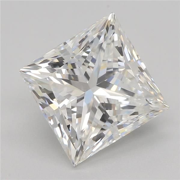 2.58ct F VVS2 Rare Carat Ideal Cut Princess Lab Grown Diamond