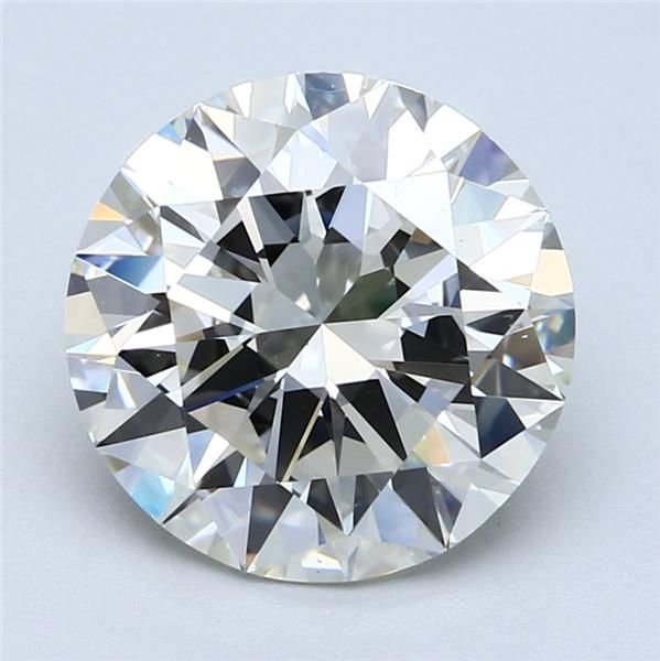 5.02ct J VS2 Rare Carat Ideal Cut Round Diamond