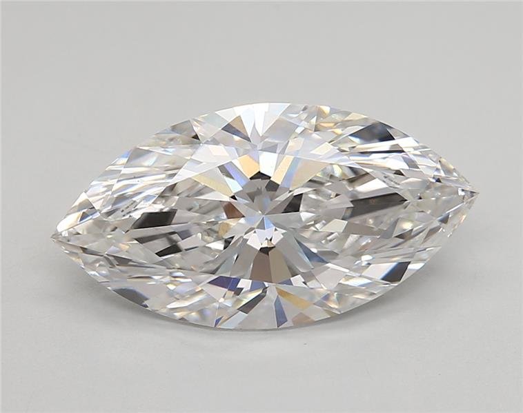 3.79ct F VS1 Excellent Cut Marquise Lab Grown Diamond