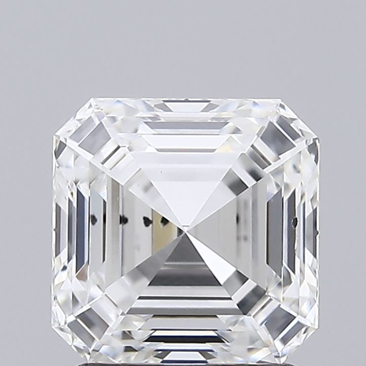 1.60ct F SI1 Rare Carat Ideal Cut Asscher Lab Grown Diamond