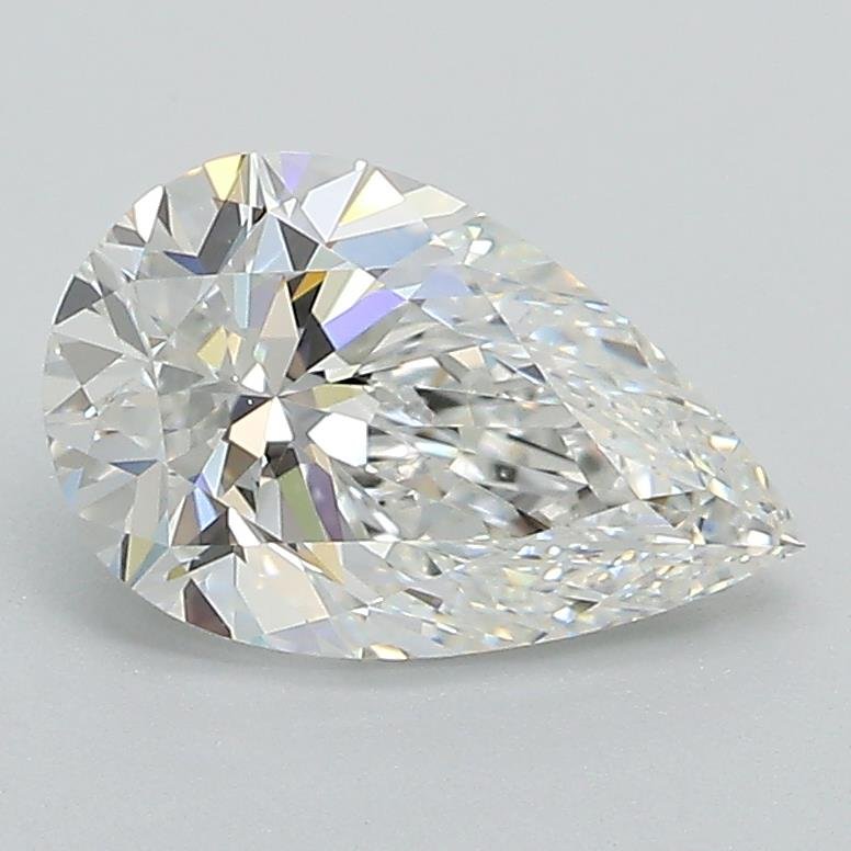 1.50ct F VS2 Rare Carat Ideal Cut Pear Lab Grown Diamond