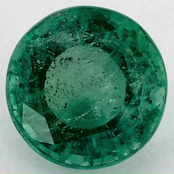 2.32 Carat Vivid Green Round Emerald