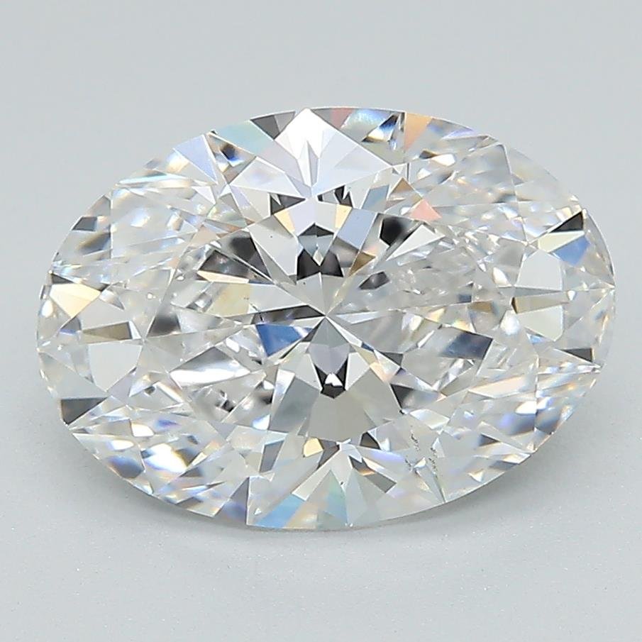 3.05ct H VVS2 Rare Carat Ideal Cut Oval Lab Grown Diamond