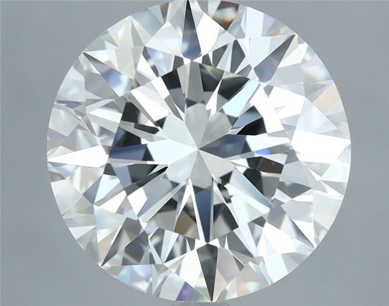 5.06ct I VVS2 Rare Carat Ideal Cut Round Diamond