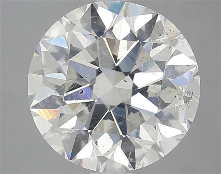 3.22ct I SI2 Rare Carat Ideal Cut Round Diamond