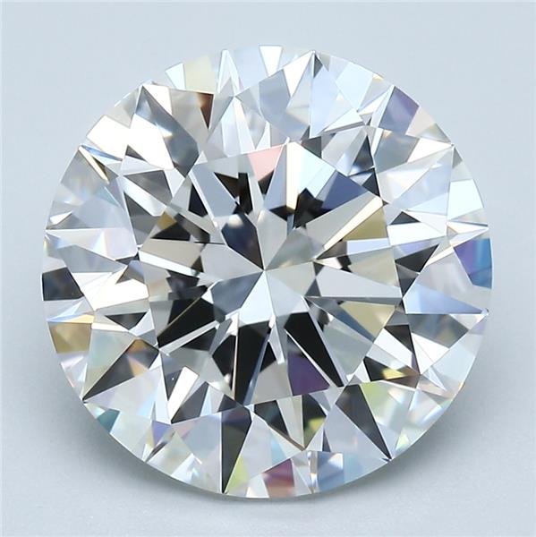 5.56ct F VVS2 Rare Carat Ideal Cut Round Diamond