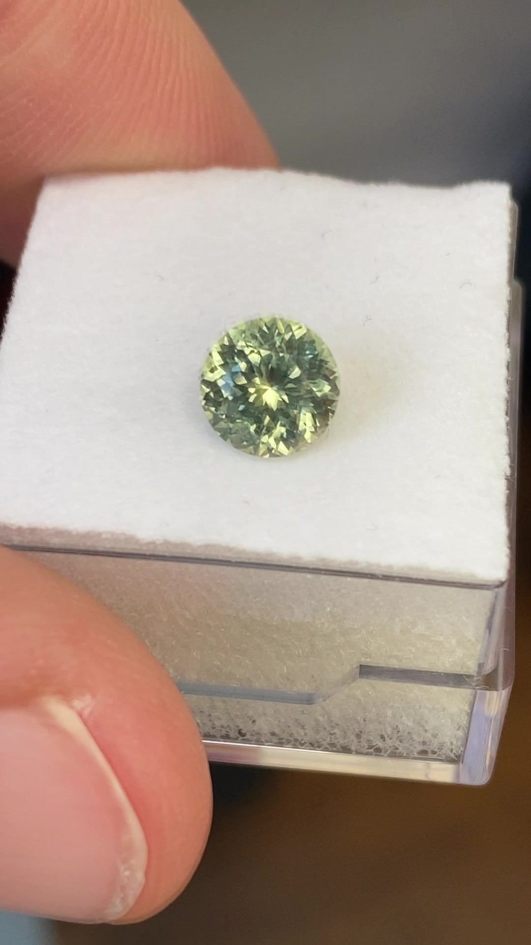 1.42 Carat Yellow Round Sapphire
