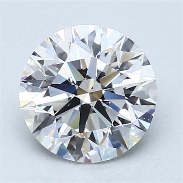 2.03ct F VS2 Rare Carat Ideal Cut Round Diamond