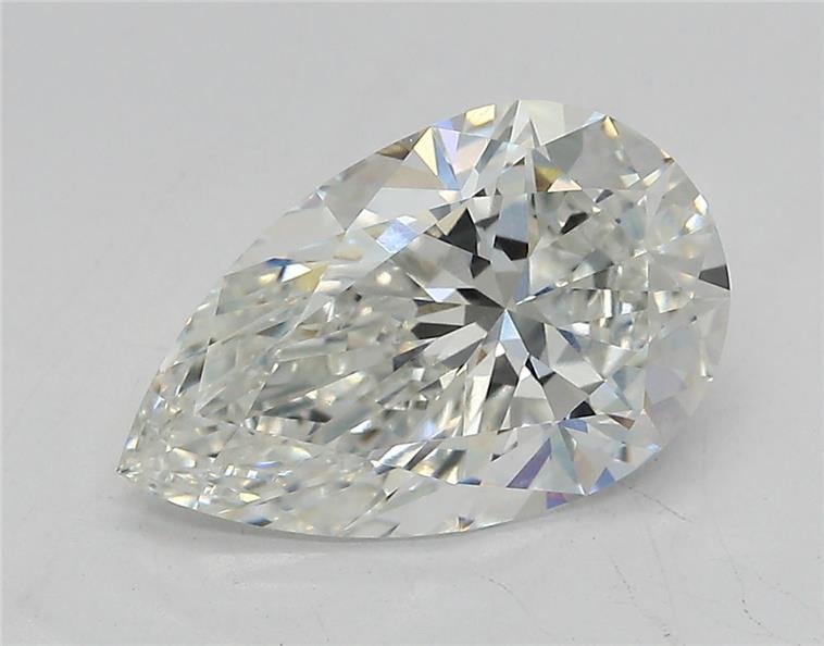 2.57ct F VVS2 Rare Carat Ideal Cut Pear Lab Grown Diamond
