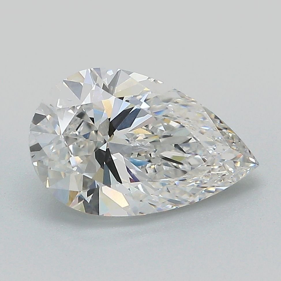 2.27ct E VS1 Rare Carat Ideal Cut Pear Lab Grown Diamond